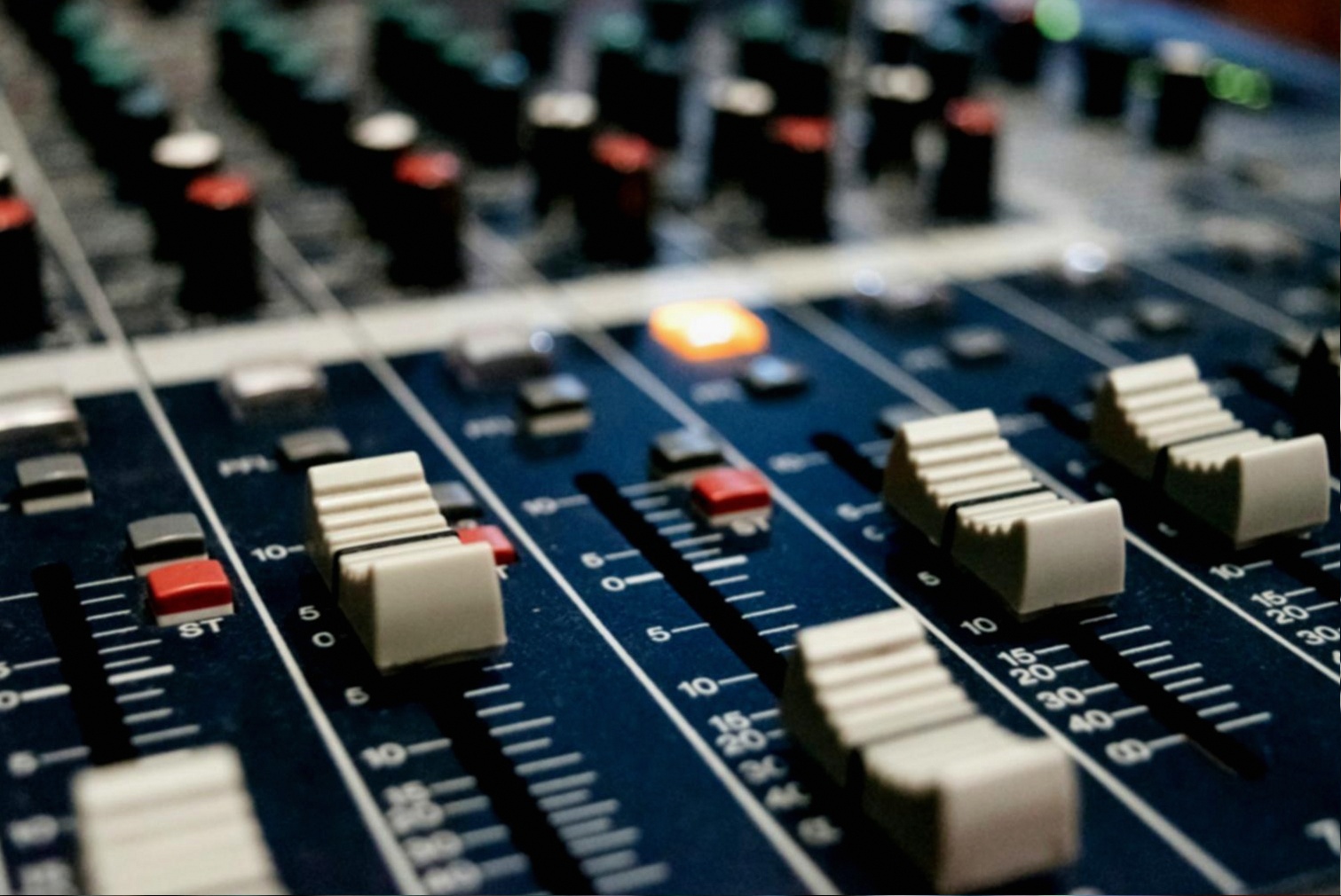 Professional music recording setup at Axentra